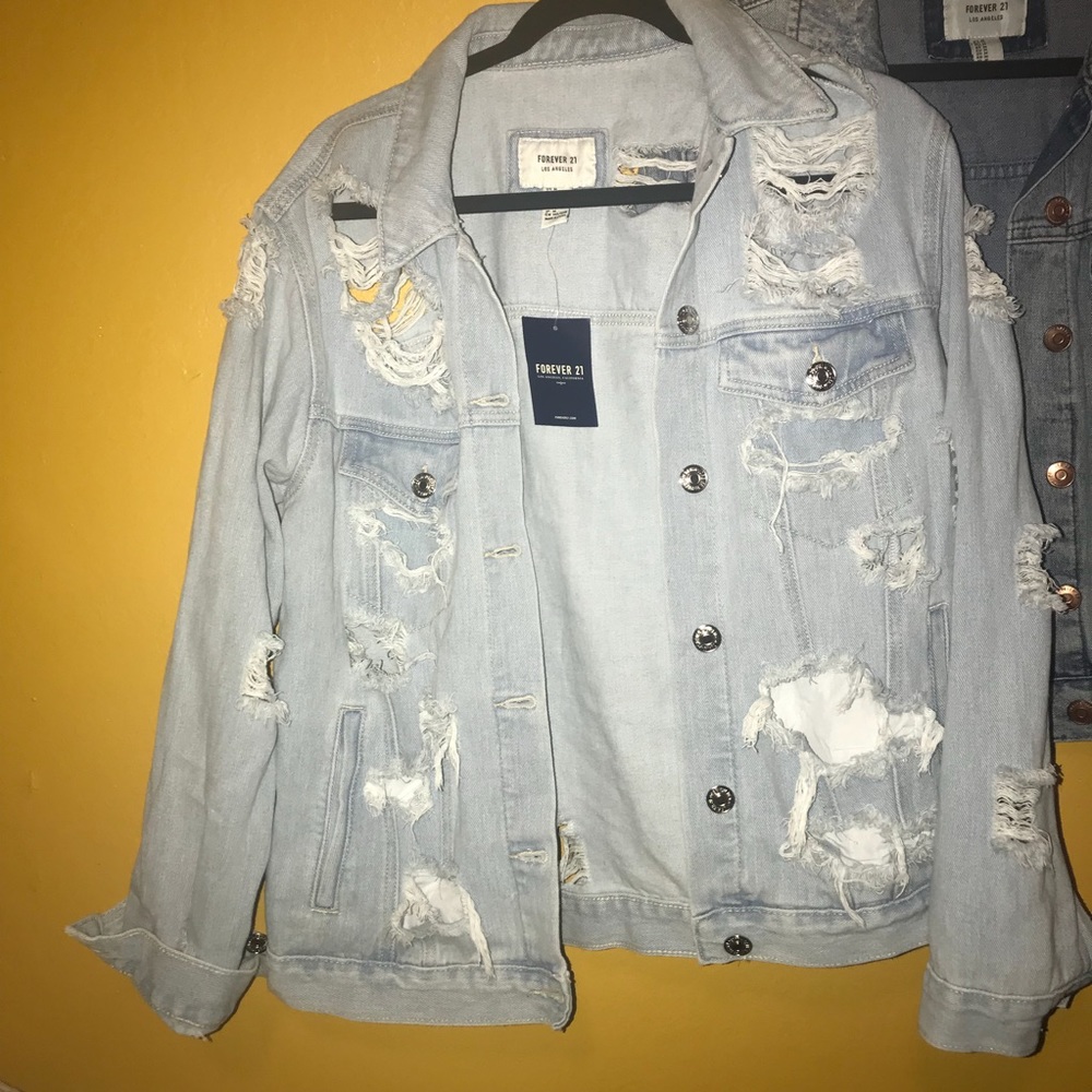 Super distressed oversized denim